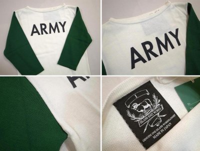 画像2: 【ISLAND KNIT WORKS/アイスランド ニットワークス】　ARMY‘ｓ/ボートネック7分袖