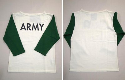 画像1: 【ISLAND KNIT WORKS/アイスランド ニットワークス】　ARMY‘ｓ/ボートネック7分袖