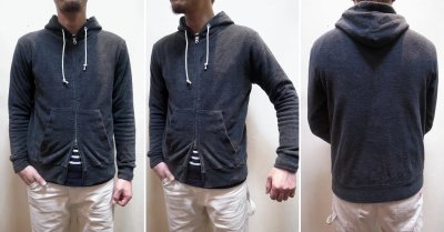 画像3: 40%OFF 【JIGSAW/ジグソー】　MELANGE PILE ZIP HOODY