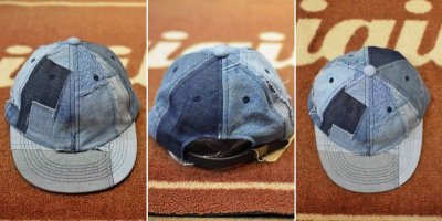 画像2: 【KNIFE WING/ナイフウイング】　PATCHWORK DENIM 6PANEL CAP