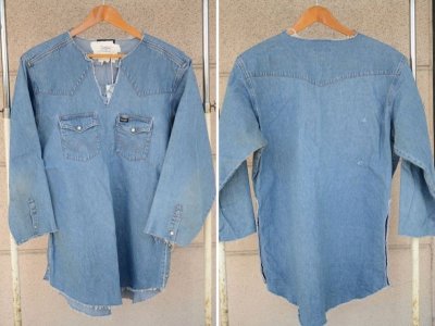 画像1: 【OLD PARK/オールドパーク】　TUNIC SHIRT DENIM WESTERN　チュニックシャツ