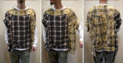 画像3: 30%OFF【OLD PARK/オールドパーク】　COLLAR SLEEVE SHIRT FLANNEL