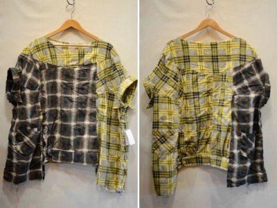 画像1: 30%OFF【OLD PARK/オールドパーク】　COLLAR SLEEVE SHIRT FLANNEL