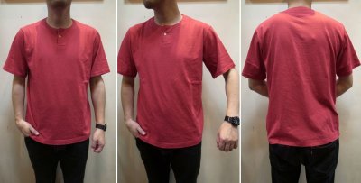 画像3: 【JACKMAN/ジャックマン】　JM5713　Henley neck Tee　ヘンリーネックTEE