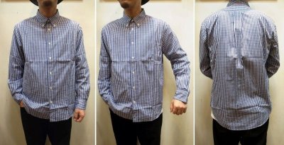 画像2: 【Manual Alphabet/マニュアルアルファベット】　”Bulging Fit”　GINGHAM B.D SHIRT