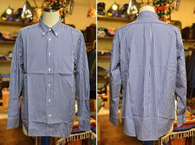 画像1: 【Manual Alphabet/マニュアルアルファベット】　”Bulging Fit”　GINGHAM B.D SHIRT