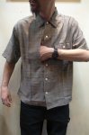 画像2: 【H.UNIT/エイチユニット】　Voil check triple pocket short sleeve shirt　トリプルポケット半袖シャツ (2)