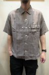 画像1: 【H.UNIT/エイチユニット】　Voil check triple pocket short sleeve shirt　トリプルポケット半袖シャツ (1)