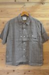 画像8: 【H.UNIT/エイチユニット】　Voil check triple pocket short sleeve shirt　トリプルポケット半袖シャツ (8)