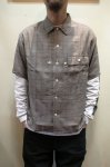 画像3: 【H.UNIT/エイチユニット】　Voil check triple pocket short sleeve shirt　トリプルポケット半袖シャツ (3)