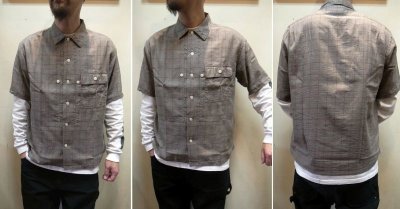 画像3: 【H.UNIT/エイチユニット】　Voil check triple pocket short sleeve shirt　トリプルポケット半袖シャツ