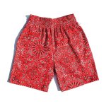 画像1: 【Cookman】　Chef Short Pants　PAISLEY RED (1)