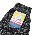 画像4: 【Cookman】　Chef Short Pants　PAISLEY BLACK (4)