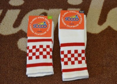画像1: 【SOCCO/ソッコ】　Checkered Crew Socks
