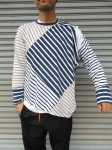 画像2: 【OLD PARK/オールドパーク】　2WAY TEE STRIPE (2)