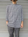 画像6: 【Manual Alphabet/マニュアルアルファベット】　”Bulging Fit”　GINGHAM BANDCOLLAR SHIRTS (6)