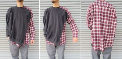 画像2: 【OLD PARK/オールドパーク】　CROSS SWEAT FLANNEL