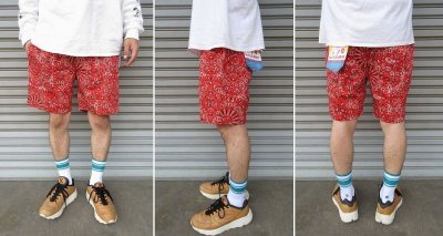 画像3: 【Cookman】　Chef Short Pants　PAISLEY RED