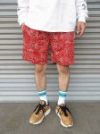 画像11: 【Cookman】　Chef Short Pants　PAISLEY RED (11)