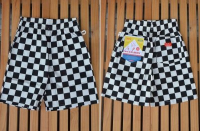 画像1: 【Cookman】　Chef Short Pants　「Checker Black」