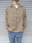 画像1: 【H.UNIT/エイチユニット】　T/R Check opencollar long sleeves shirt (1)