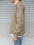 画像5: 【H.UNIT/エイチユニット】　T/R Check opencollar long sleeves shirt (5)