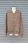 画像9: 【H.UNIT/エイチユニット】　T/R Check opencollar long sleeves shirt (9)