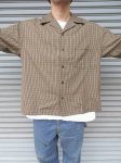 画像3: 【H.UNIT/エイチユニット】　T/R Check opencollar long sleeves shirt (3)