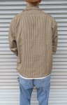 画像6: 【H.UNIT/エイチユニット】　T/R Check opencollar long sleeves shirt (6)