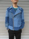 画像7: 【OLD PARK/オールドパーク】　OVERSIZED RIDERS JACKET DENIM (7)