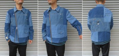 画像3: 【OLD PARK/オールドパーク】　OVERSIZED RIDERS JACKET DENIM