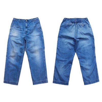 画像1: 【H.UNIT/エイチユニット】　Denim work trousers(Used wash)