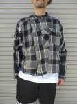 画像8: 【OLD PARK/オールドパーク】　OVERSIZED RIDERS SHIRT FLANNEL (8)