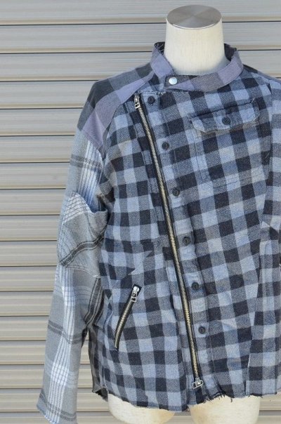 画像2: 【OLD PARK/オールドパーク】　OVERSIZED RIDERS SHIRT FLANNEL