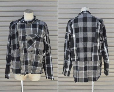 画像1: 【OLD PARK/オールドパーク】　OVERSIZED RIDERS SHIRT FLANNEL