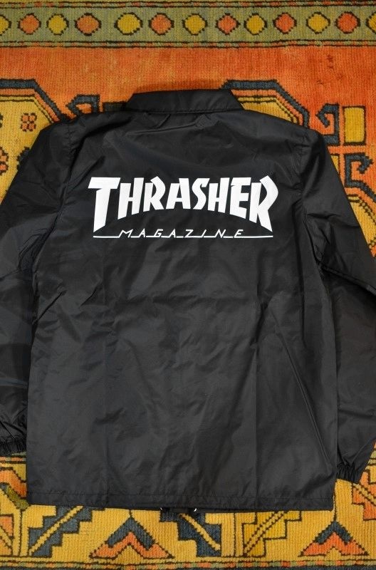 THRASHER スラッシャー ナイロン コーチジャケット MAJESTIC