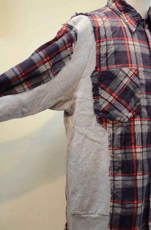 old park オールドパーク sw docking shirts ドッキングシャツ リメイク