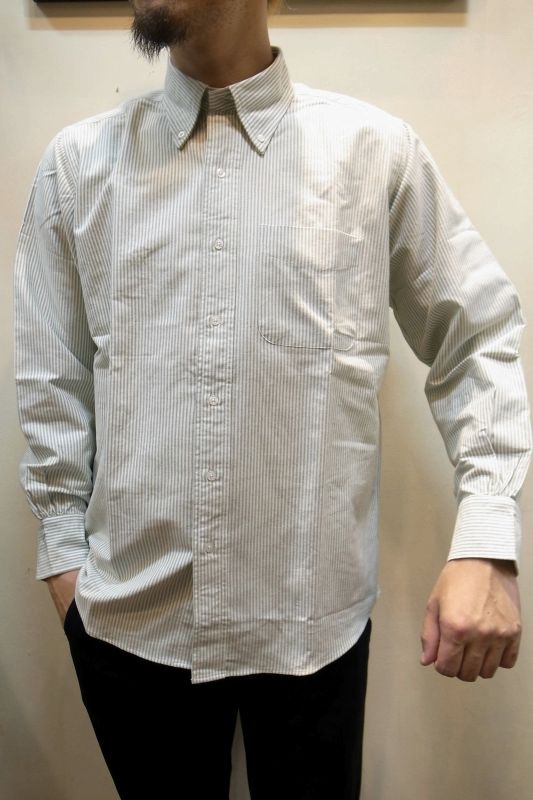 The Baggy バギー ストライプオックスフォード 長袖シャツ The Baggy バギー ストライプオックスフォード 長袖シャツ
