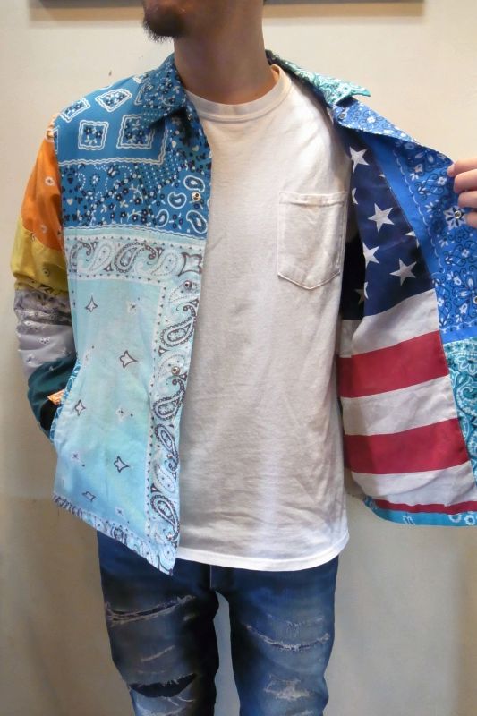 OLD PARK オールドパーク BANDANA COACH JACKET バンダナコーチ 