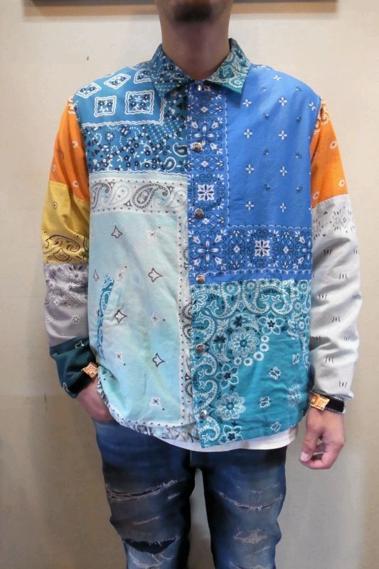 OLD PARK オールドパーク BANDANA COACH JACKET バンダナコーチ 